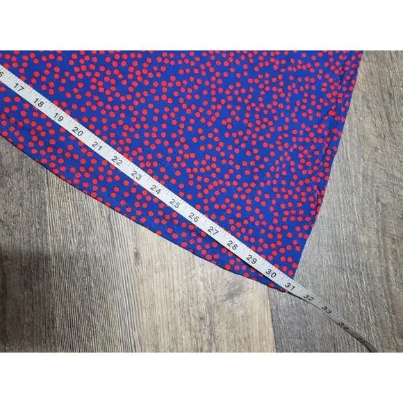 Amazon Essentials Blue Red Polka Dot Sleeveless Tank Top Shirt EcoVero XL New - Picture 6 of 9